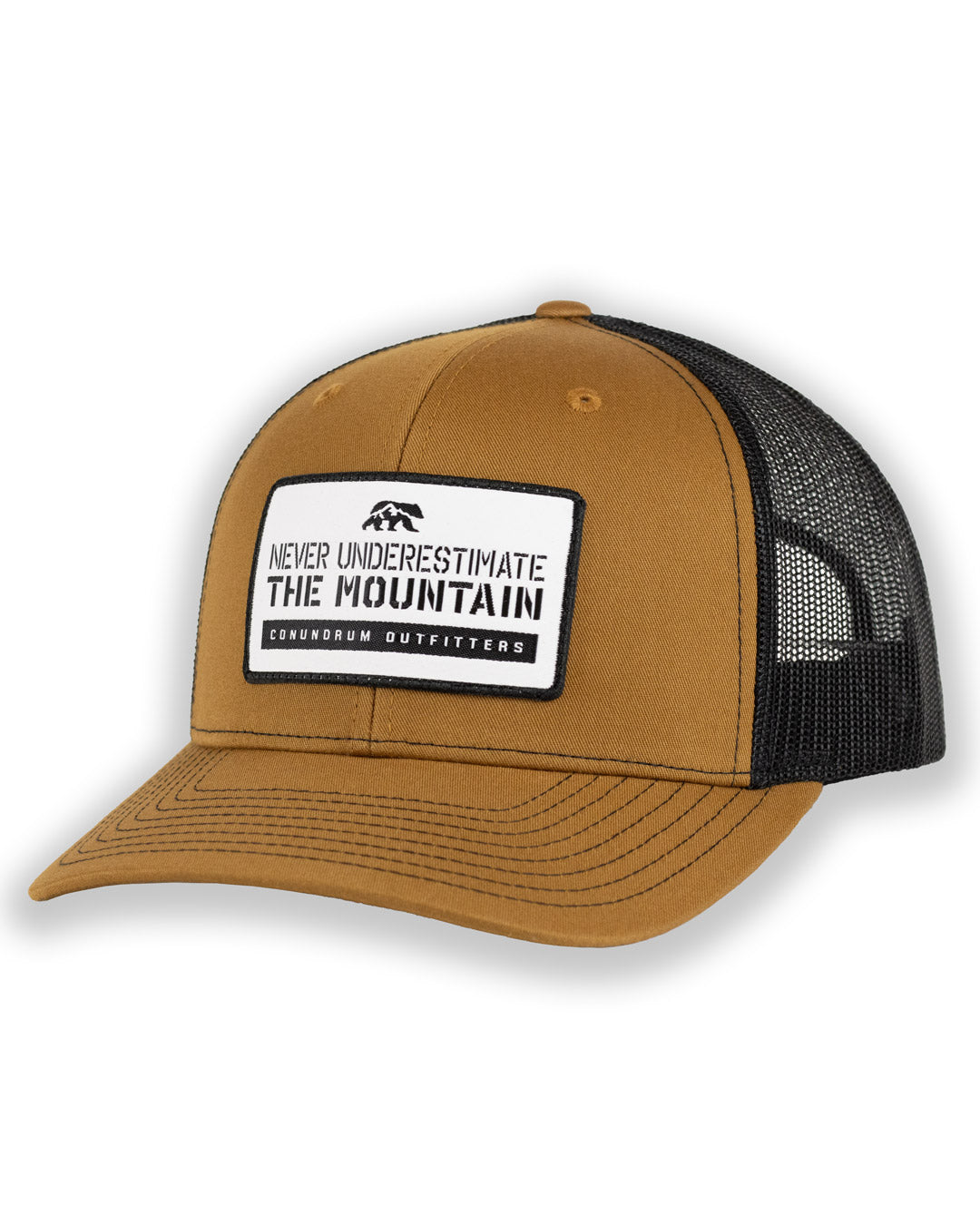 The Mountain trucker hat - cider mid profile